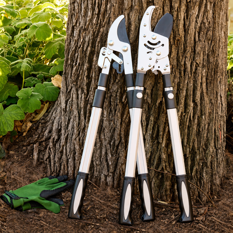 Greenhaus Gardening Heavy Duty Lopper Set for Tree and Shrub Pruning