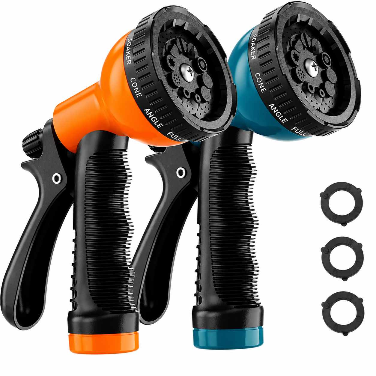 Greenhaus Gardening 2-Pack Garden Hose Nozzles with 10 Spray Patterns