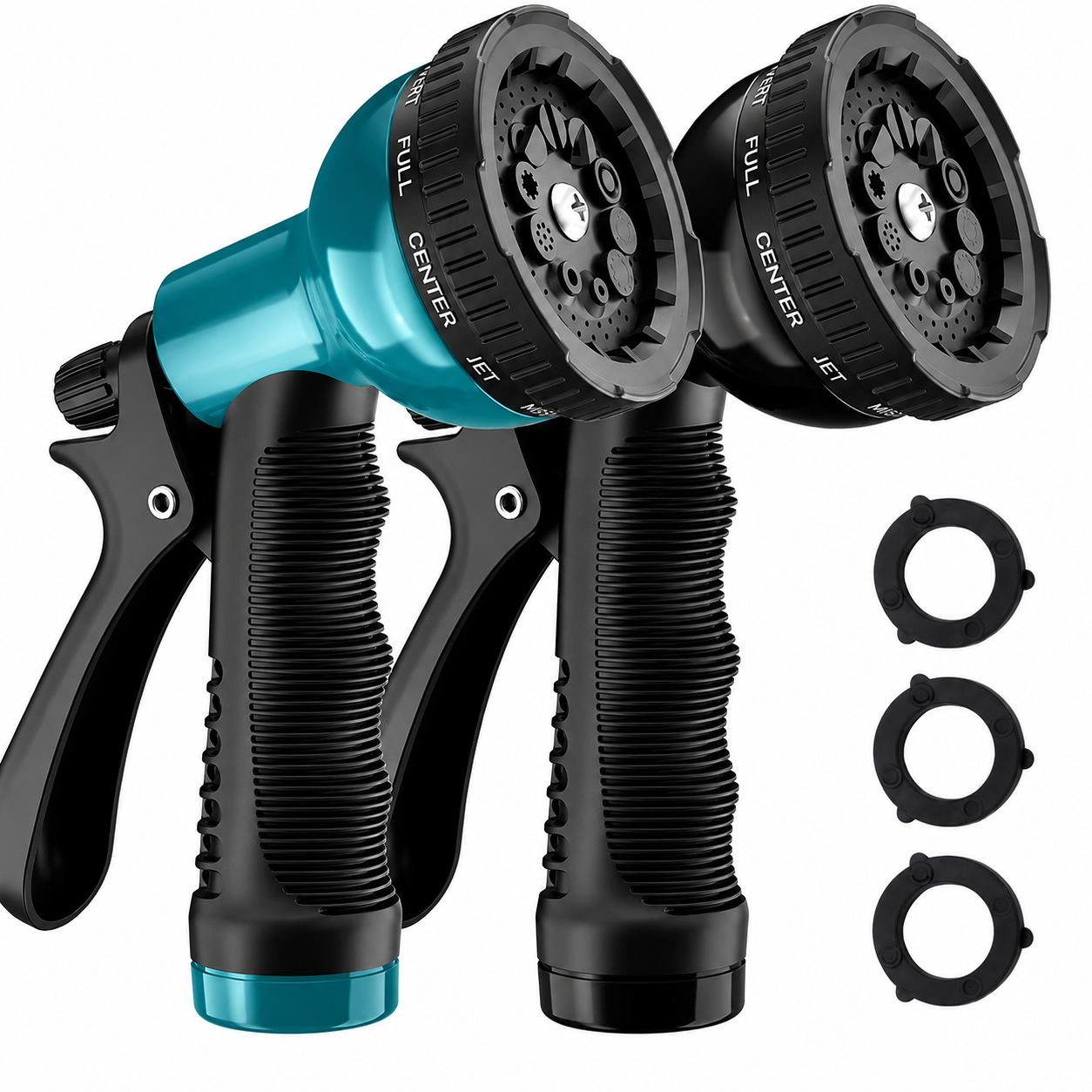 Greenhaus Gardening 2-Pack Garden Hose Nozzles with 10 Spray Patterns