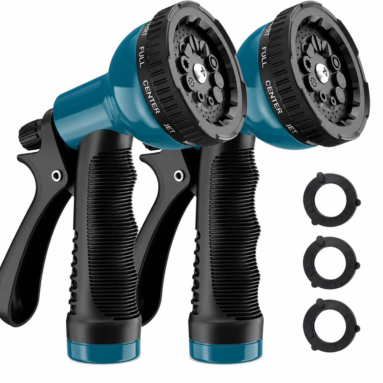 Greenhaus Gardening 2-Pack Garden Hose Nozzles with 10 Spray Patterns