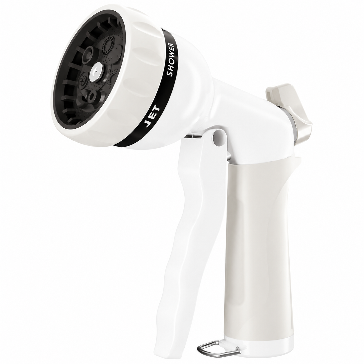 Greenhaus Gardening Heavy-Duty Metal Garden Hose Nozzle with 7 Spray Patterns