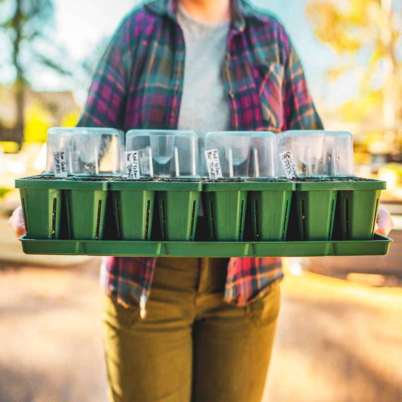 Greenhaus Gardening Reusable Seedling Starter Trays - Plant Starter Tray Kit