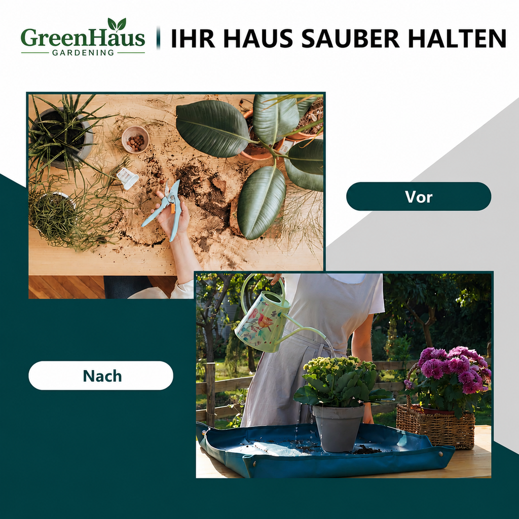 Greenhaus Gardening Foldable Potting Mat with Snap Corners