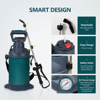 Greenhaus Gardening Pressure Garden Sprayer 1.5 Gallon for Plants, Lawn & Pest Control
