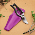 Greenhaus Gardening Forged Garden Clippers with Belt-Mounted Sheath