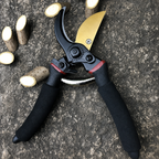 GreenHaus Gardening Titanium Garden Pruners with Comfort Rotating Handle