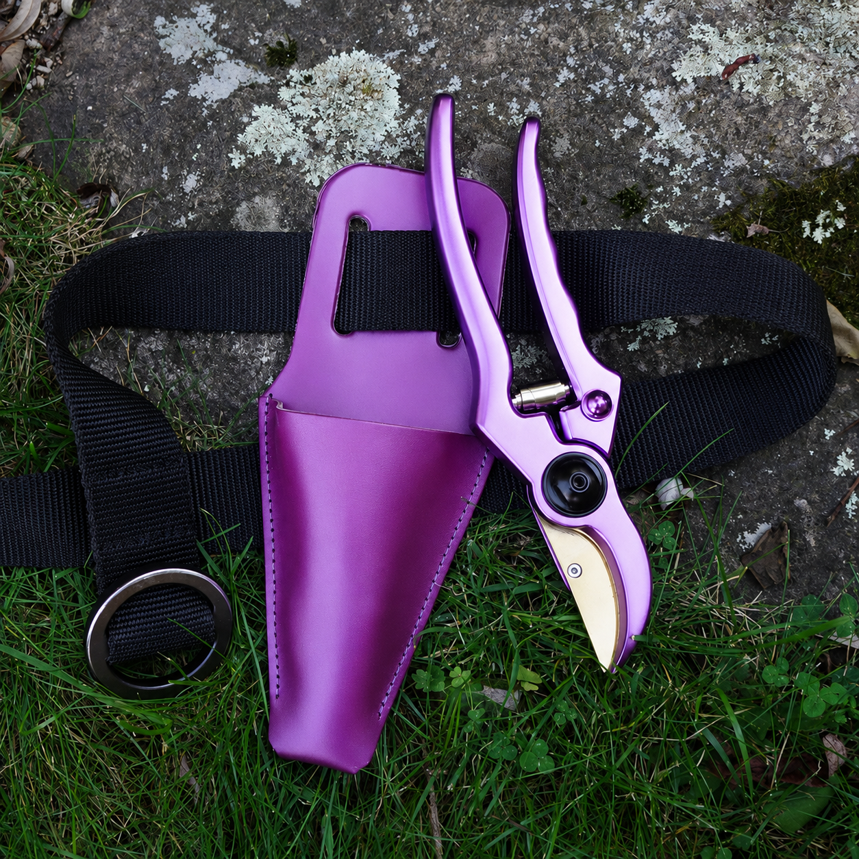 Greenhaus Gardening 9-Inch Bypass Pruner and Sheath Set