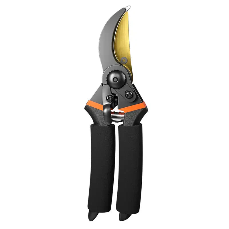 GreenHaus Gardening Titanium Garden Pruners with Comfort Rotating Handle