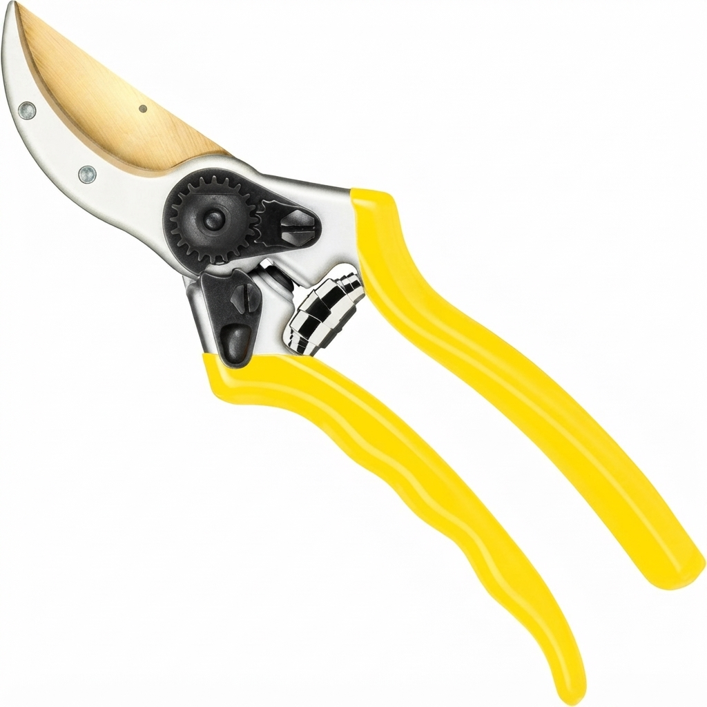 Greenhaus Gardening Titanium Bypass Pruning Shears with High Carbon Steel Blade