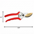 Greenhaus Gardening Titanium Bypass Pruning Shears with High Carbon Steel Blade
