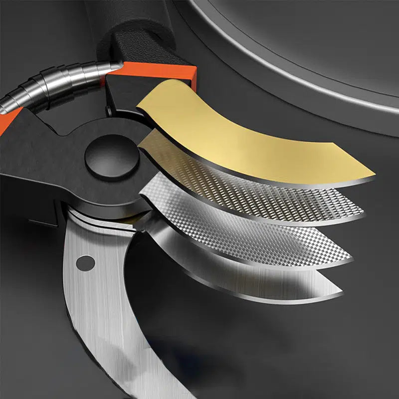 GreenHaus Gardening Titanium Garden Pruners with Comfort Rotating Handle