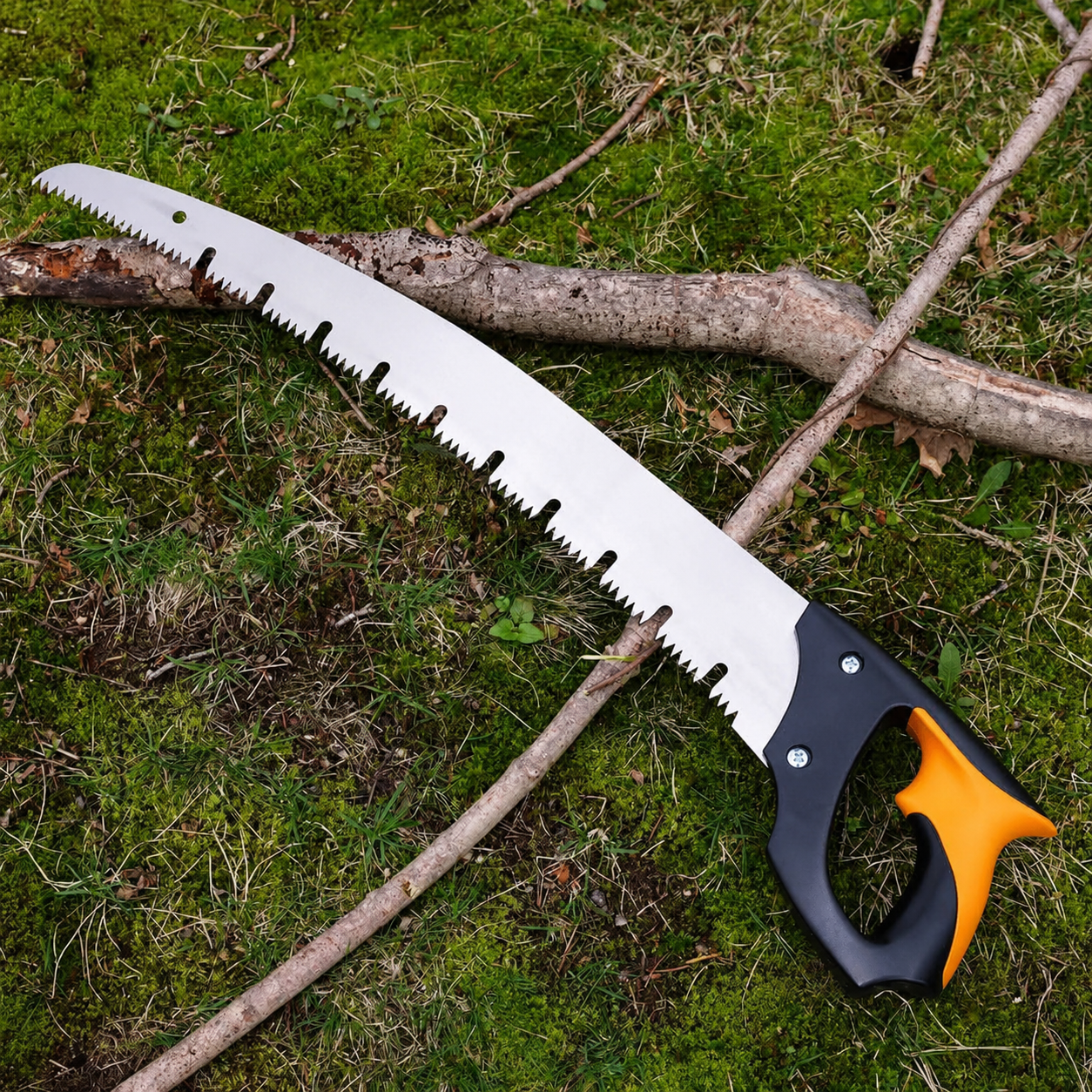 Greenhaus Gardening Large Raker-Tooth Pruning Saw for Green Wood