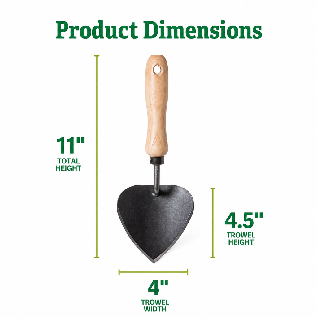Greenhaus Gardening Garden Hand Trowel, Heavy Duty Potting & Planting Tool
