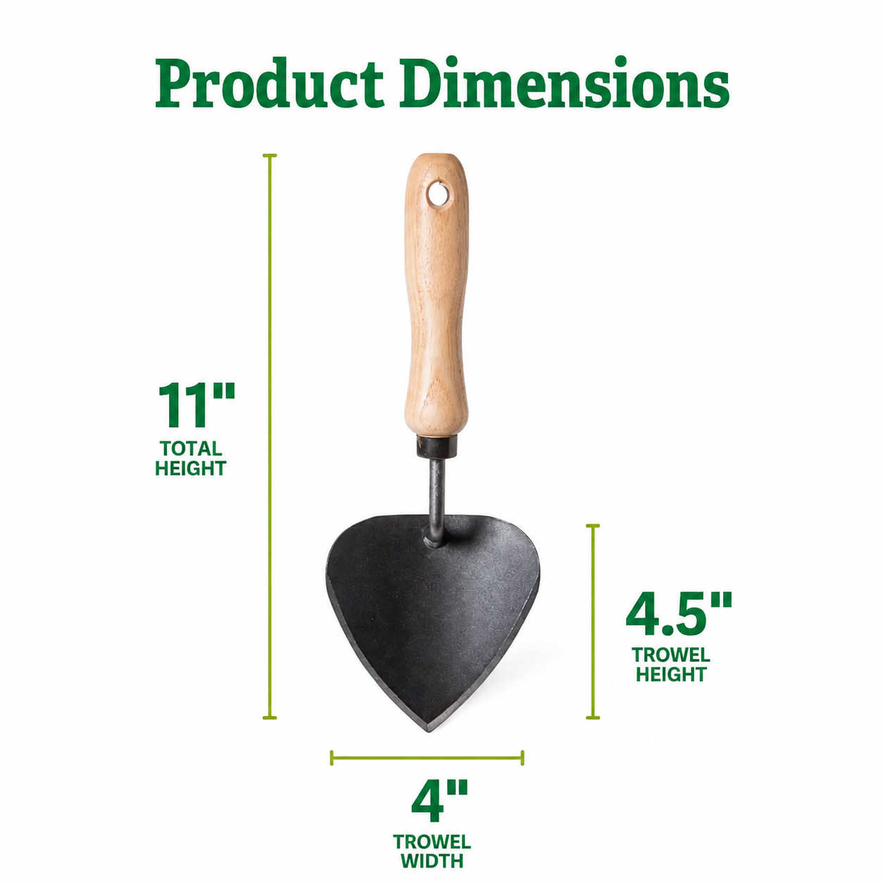 Greenhaus Gardening Garden Hand Trowel, Heavy Duty Potting & Planting Tool