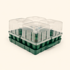 Greenhaus Gardening Seed Starting Tray Kit, Self-Watering Seedling Grow System
