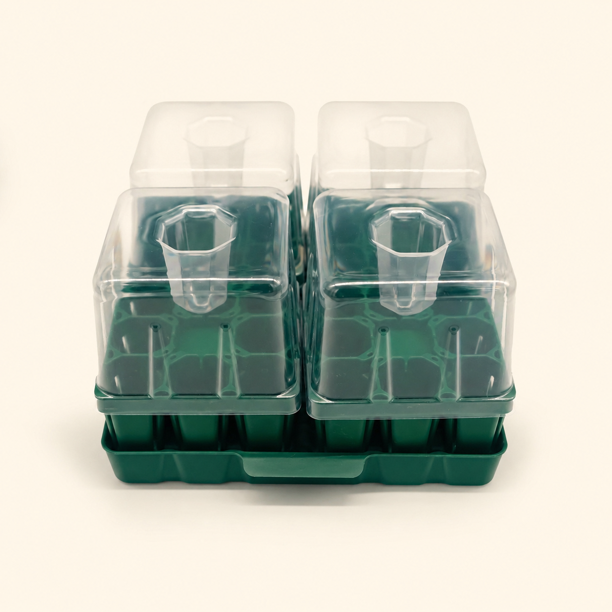 Greenhaus Gardening Seed Starting Tray Kit, Self-Watering Seedling Grow System