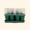 Greenhaus Gardening Seed Starting Tray Kit, Self-Watering Seedling Grow System