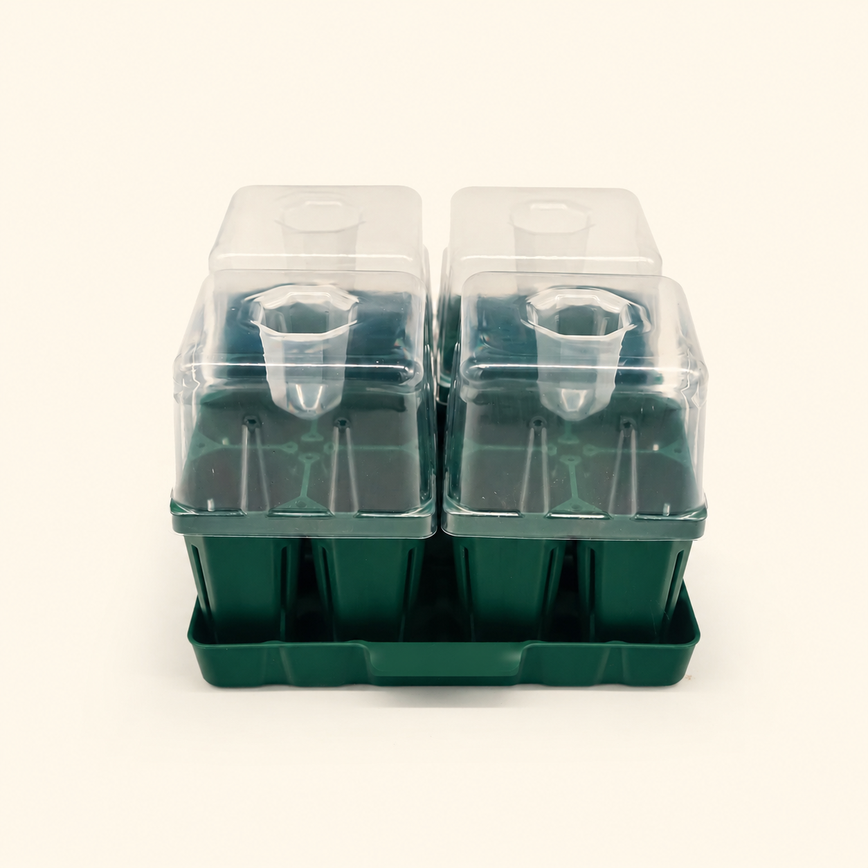 Greenhaus Gardening Seed Starting Tray Kit, Self-Watering Seedling Grow System