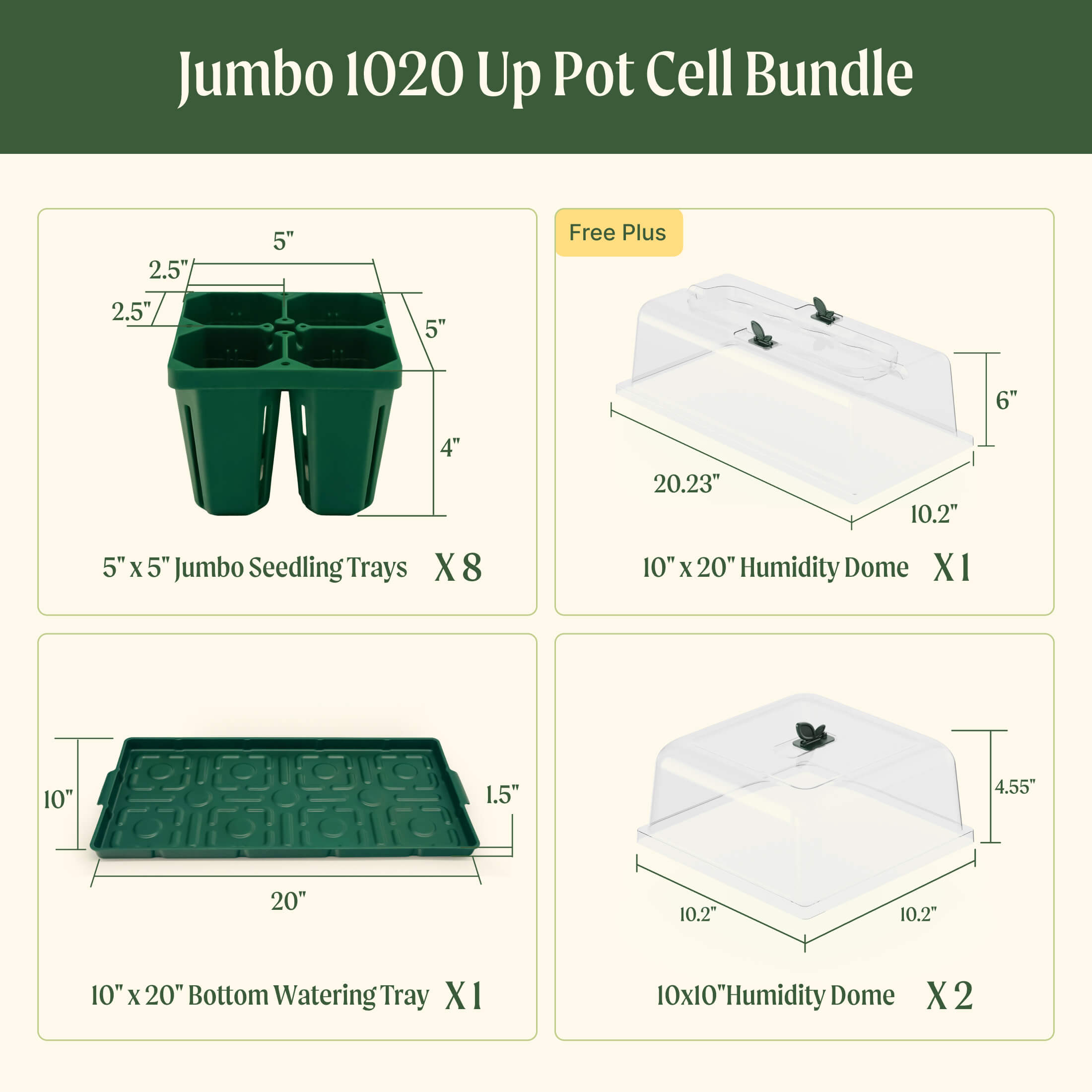 GreenHaus Gardening Complete Seed Starter Tray System