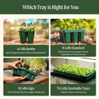 GreenHaus Gardening Complete Seed Starter Tray System