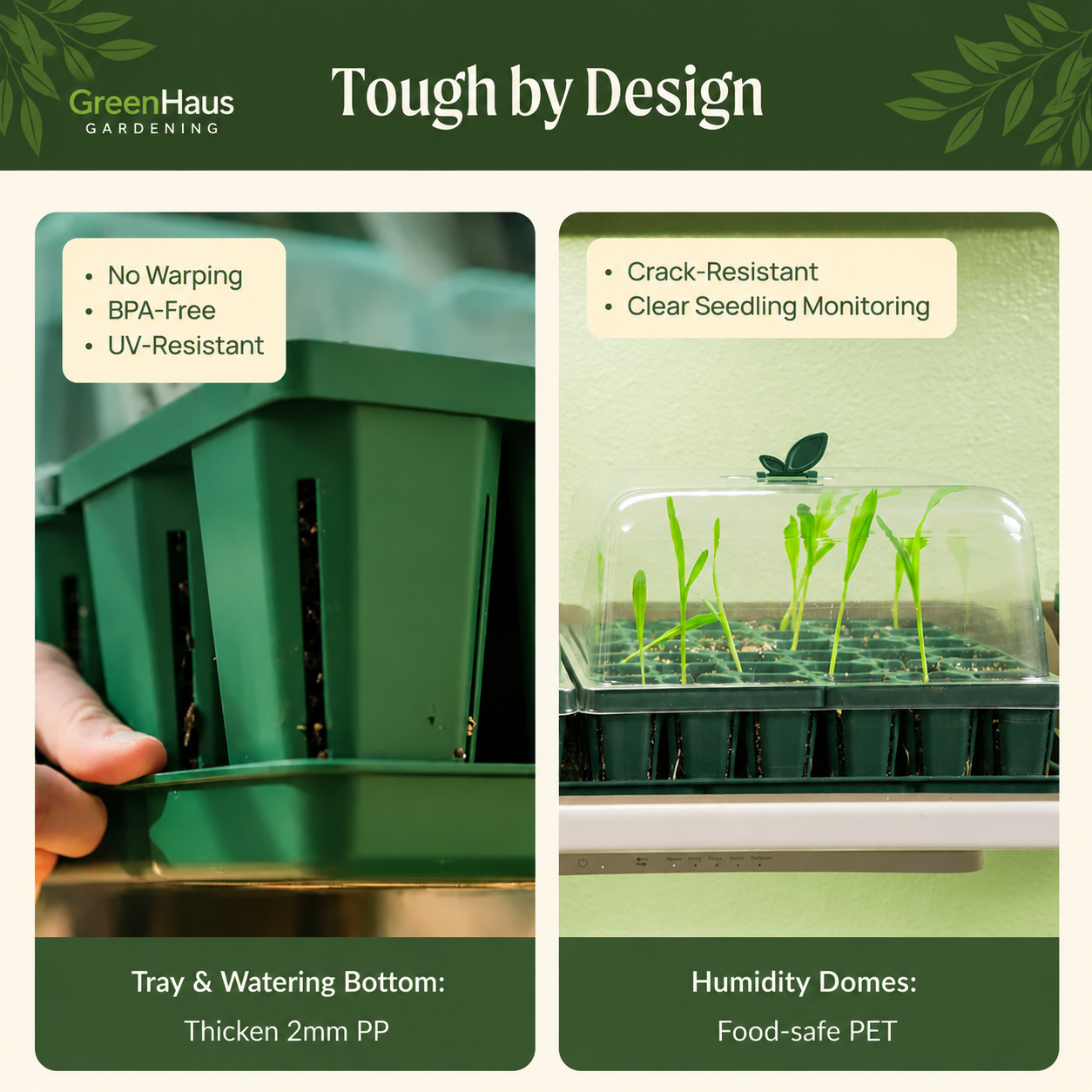 GreenHaus Gardening Complete Seed Starter Tray System