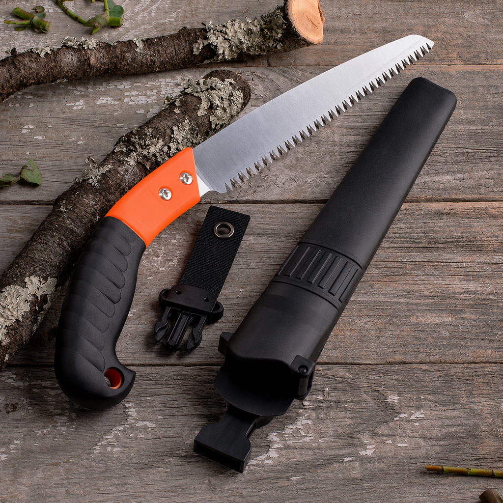 Greenhaus Gardening Lightweight Handsaw with 7 TPI Blade and Sheath