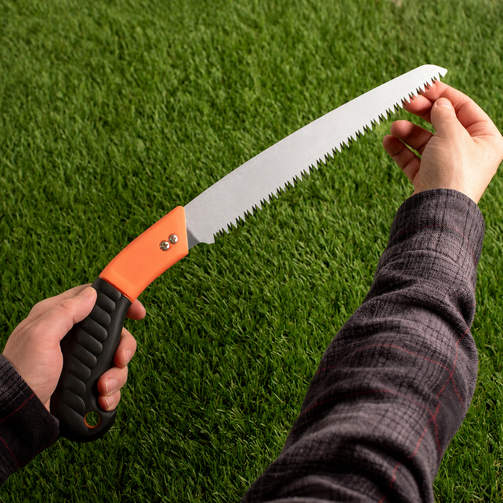 Greenhaus Gardening Lightweight Handsaw with 7 TPI Blade and Sheath