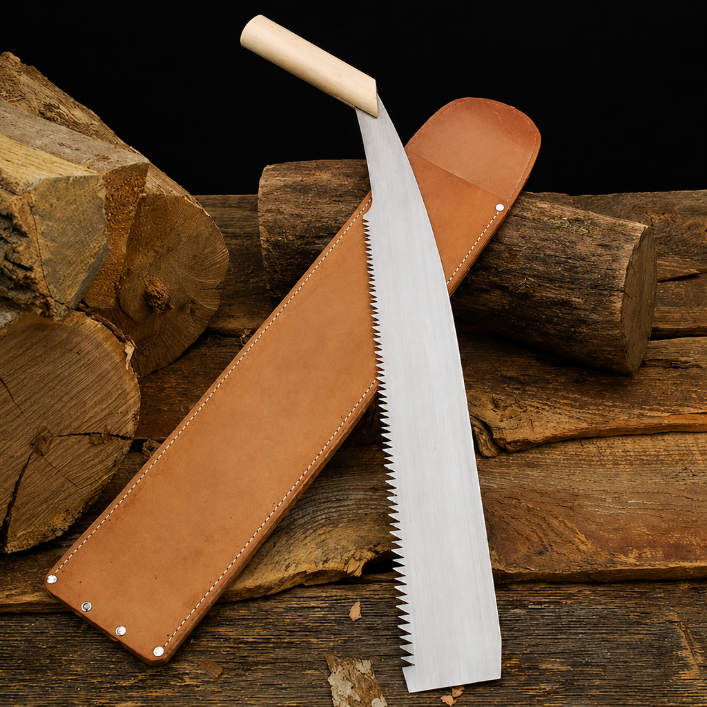 Greenhaus Gardening Manual Log Saw for Quick Outdoor Wood Cutting