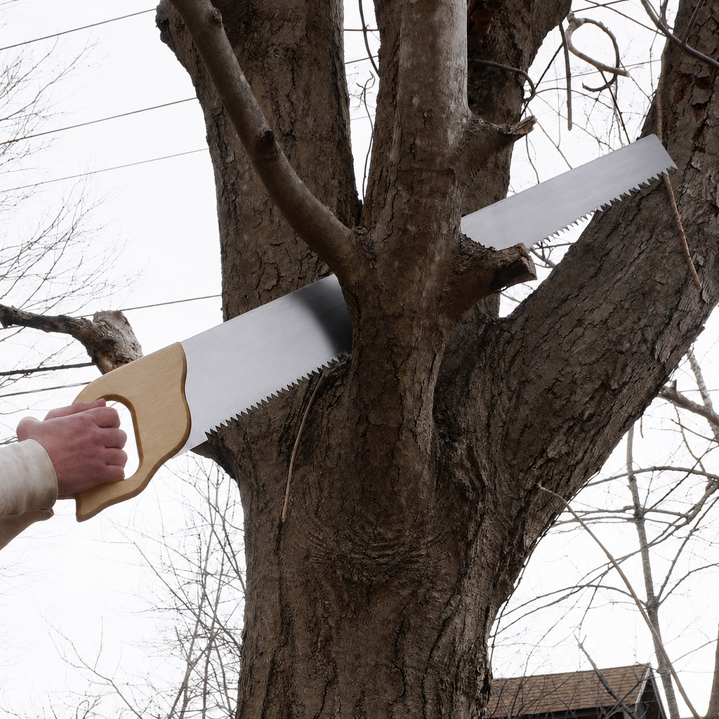 Greenhaus Gardening Western Log Saw for Wet and Dry Logs