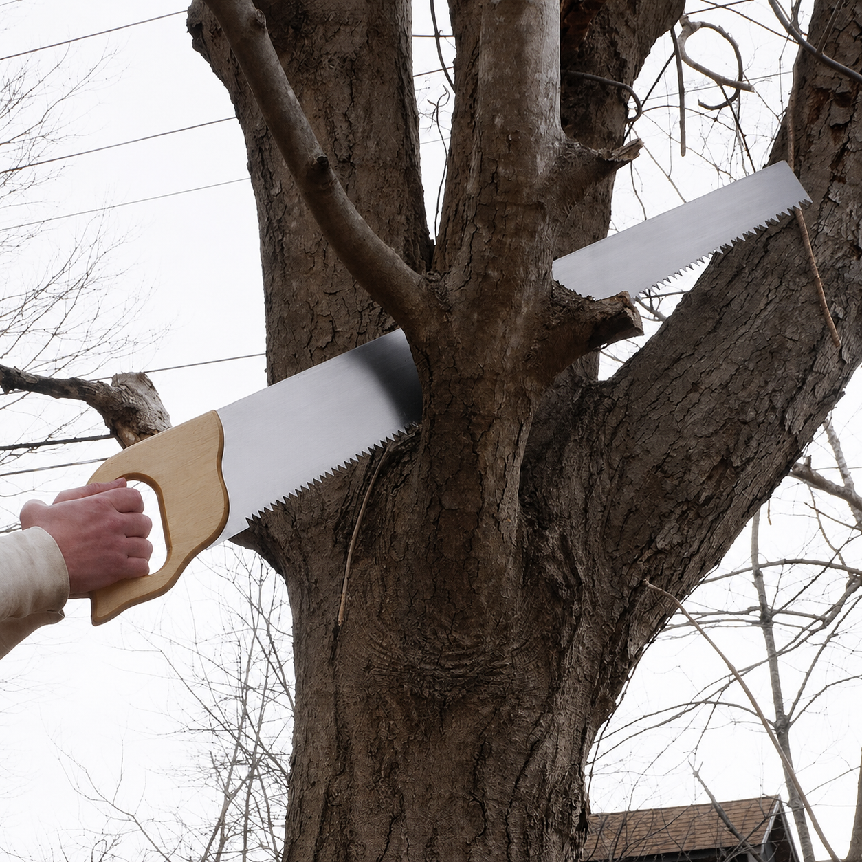 Greenhaus Gardening Western Log Saw for Wet and Dry Logs