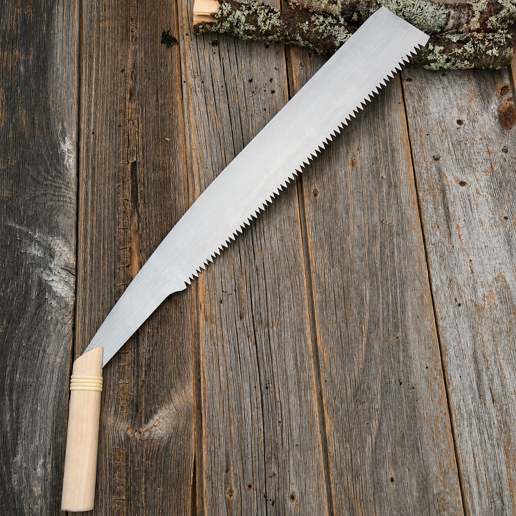 Greenhaus Gardening Manual Log Saw for Quick Outdoor Wood Cutting