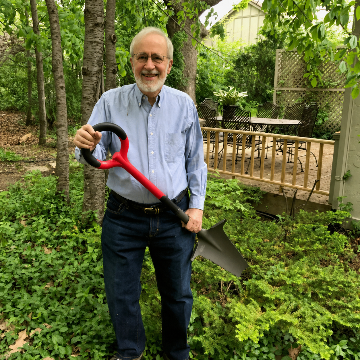 Greenhaus Gardening Multi-Use Serrated Spade for Outdoor Projects