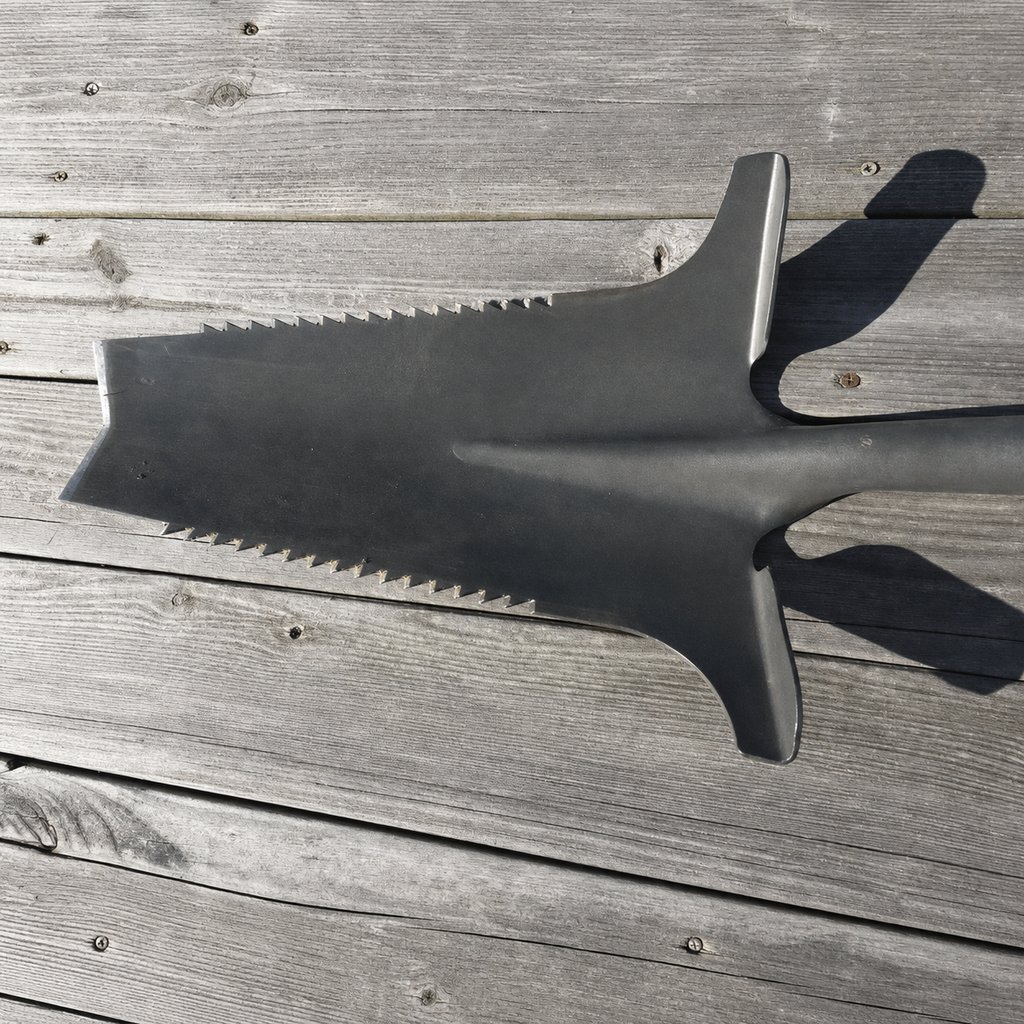 Greenhaus Gardening Multi-Use Serrated Spade for Outdoor Projects