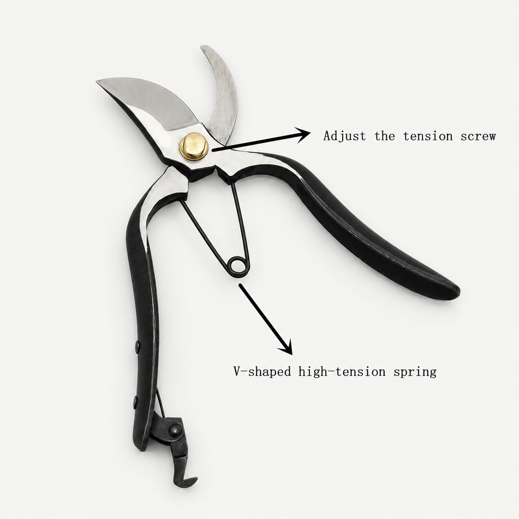 Greenhaus Gardening Classic Forged Steel Bypass Pruning Shears with Composite Handles