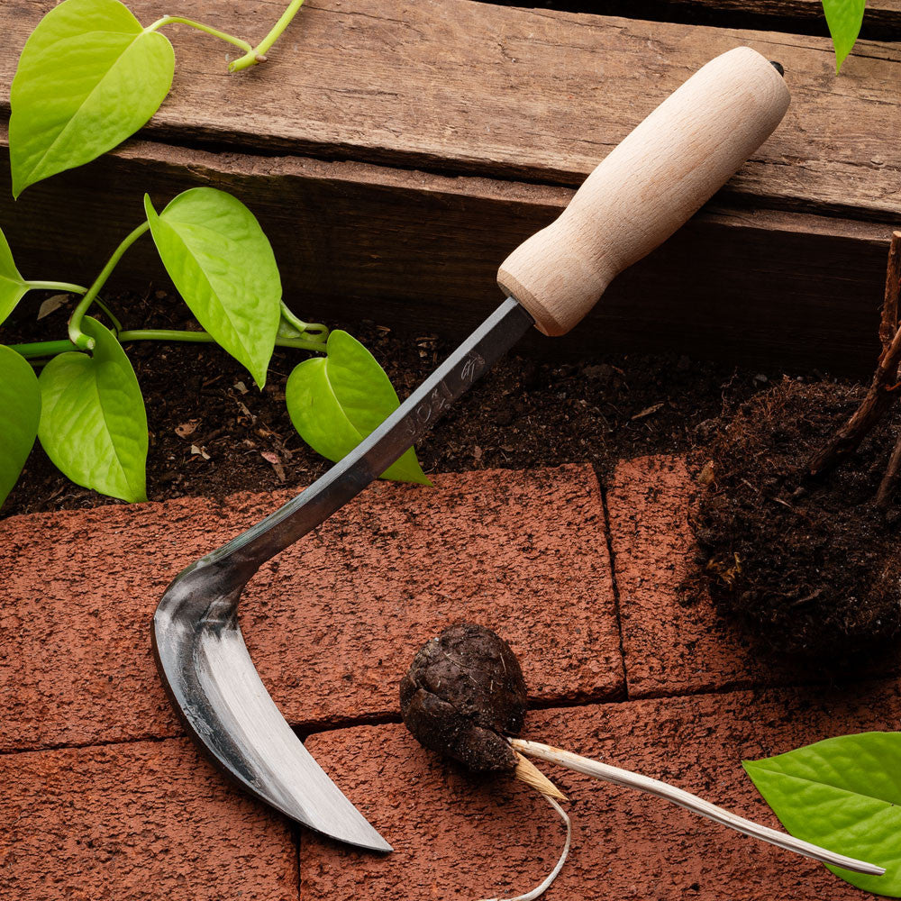 GreenHaus Gardening Sharp Edge Hand Sickle for Gardening & Landscaping