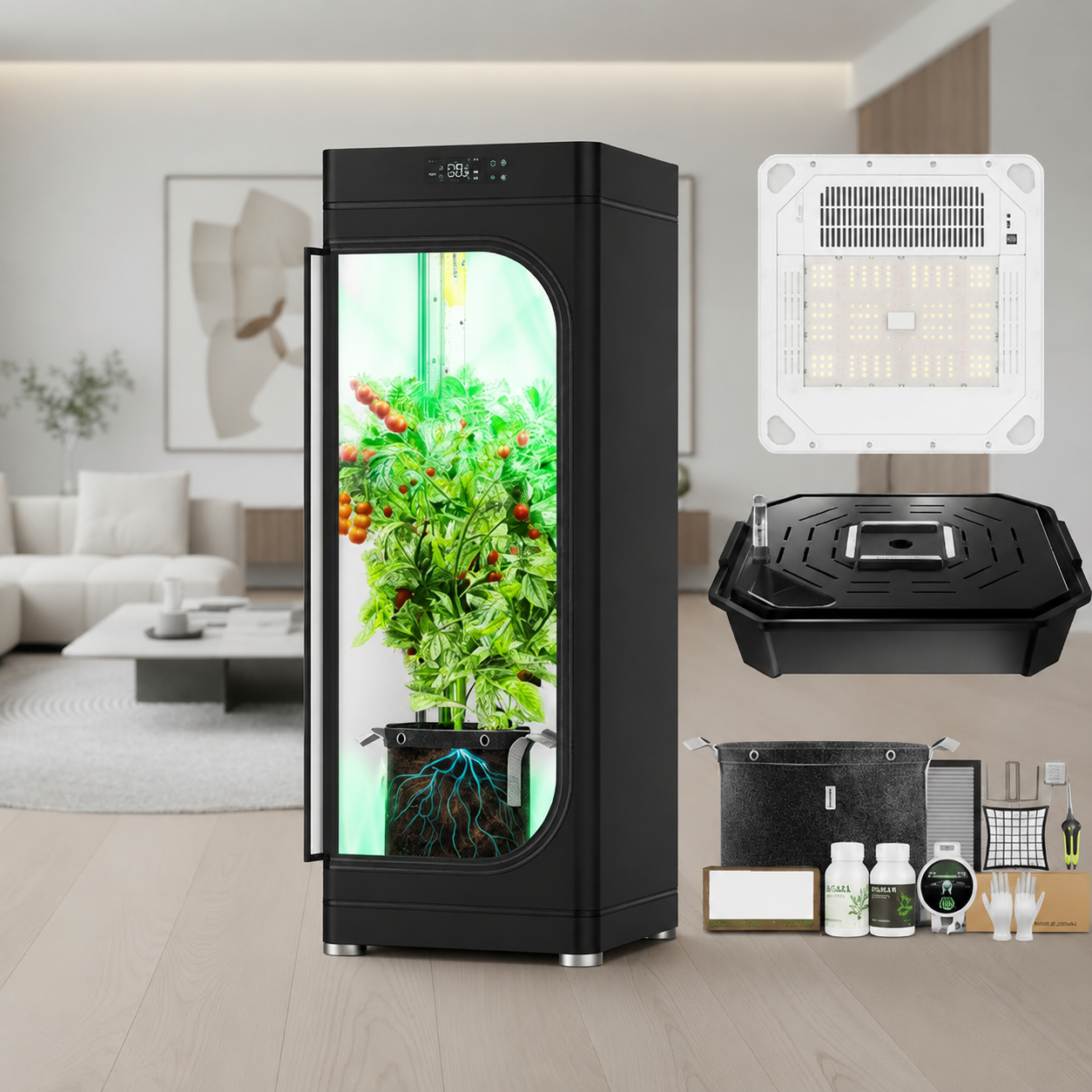 Greenhaus Gardening Smart Grow Box with Full-Spectrum LED Lighting