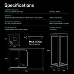 Greenhaus Gardening Smart Grow Box with Full-Spectrum LED Lighting