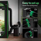 Greenhaus Gardening Smart Portable Air Conditioner with Wheels & Handles