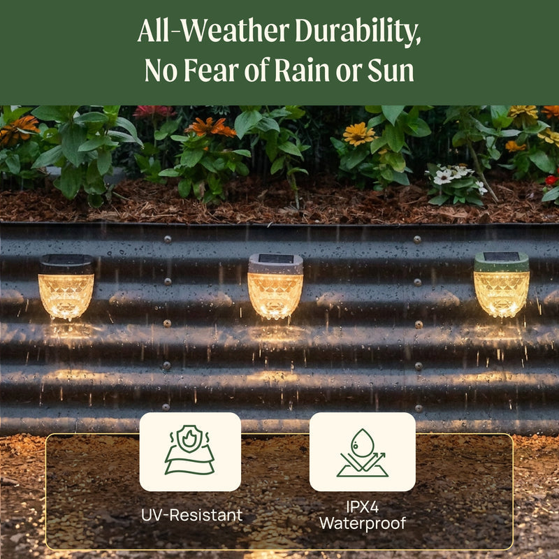 GreenHaus Gardening Decorative Solar Lights for Raised Bed Gardens
