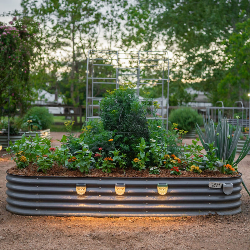 GreenHaus Gardening Decorative Solar Lights for Raised Bed Gardens