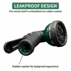 Greenhaus Gardening 7-Pattern Garden Hose Nozzle with Comfort Grip