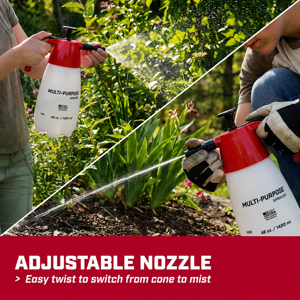 Greenhaus Gardening 48 OZ Hand Sprayer for Plants, Weeds & Garden Maintenance