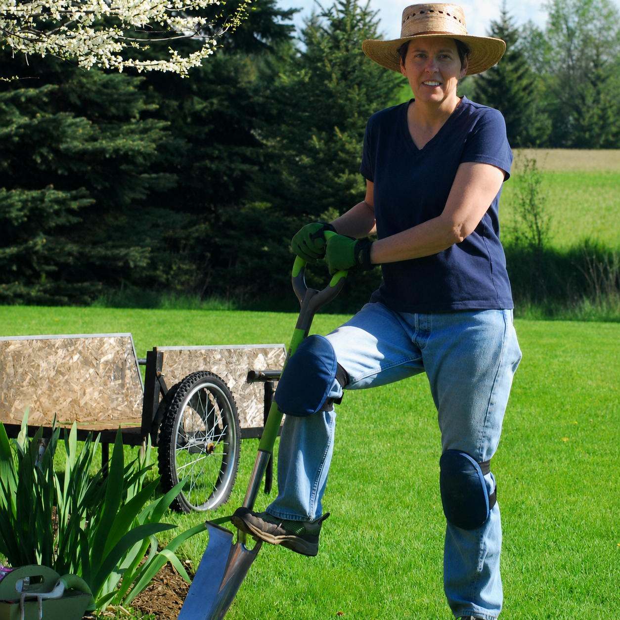Greenhaus Gardening Stainless Spade for Planting and Transplanting