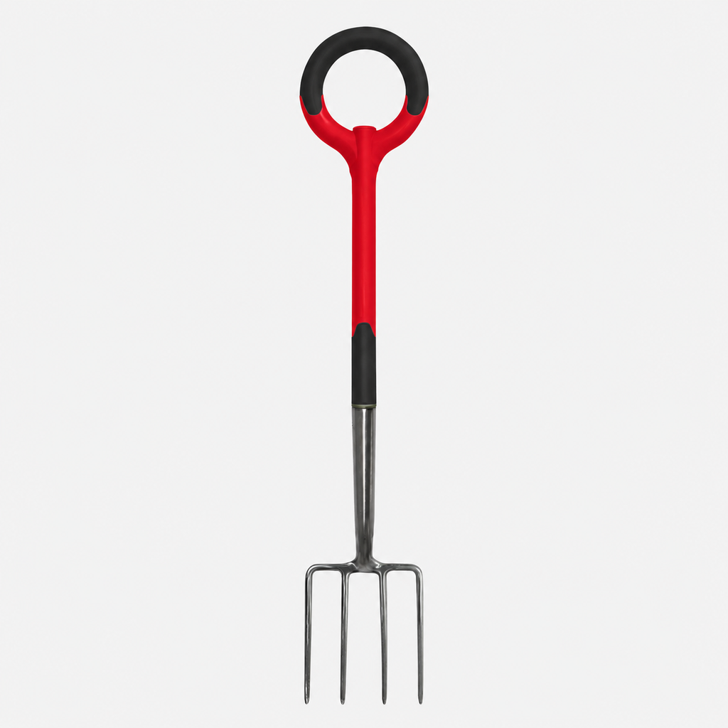 Greenhaus Gardening Stainless Steel Garden Fork for Bed Preparation