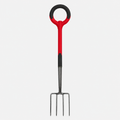 Greenhaus Gardening Stainless Steel Garden Fork for Bed Preparation