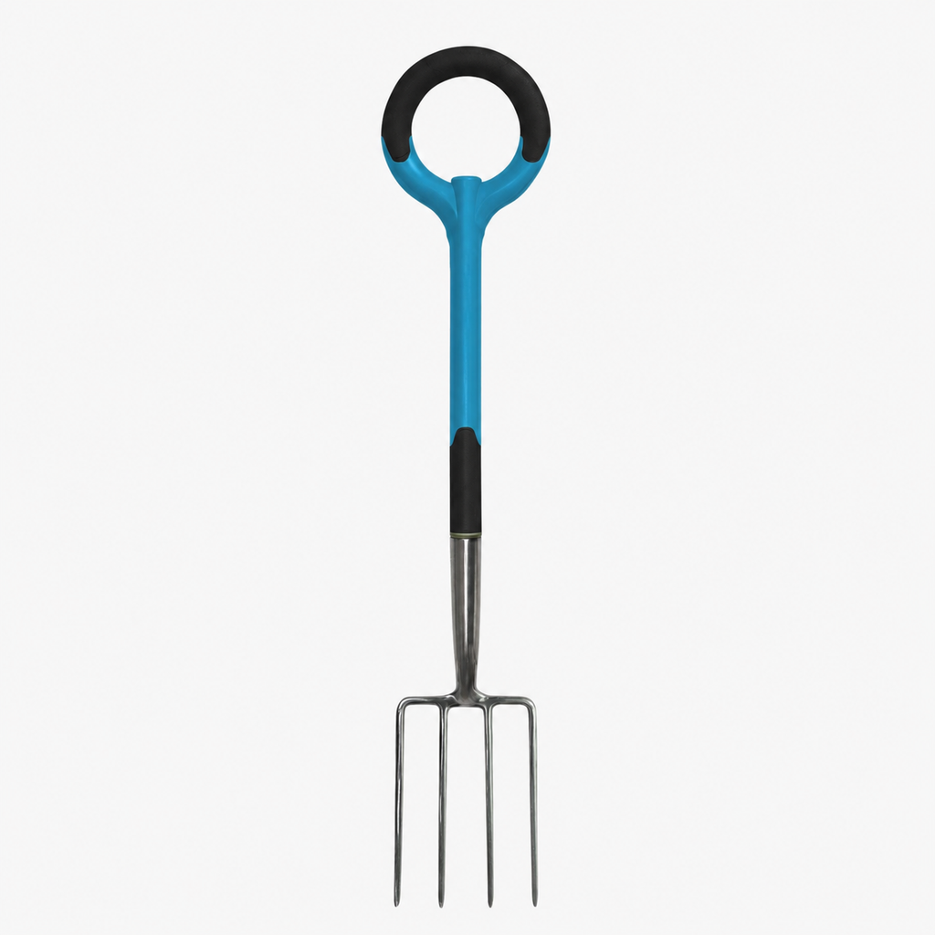 Greenhaus Gardening Stainless Steel Garden Fork for Bed Preparation