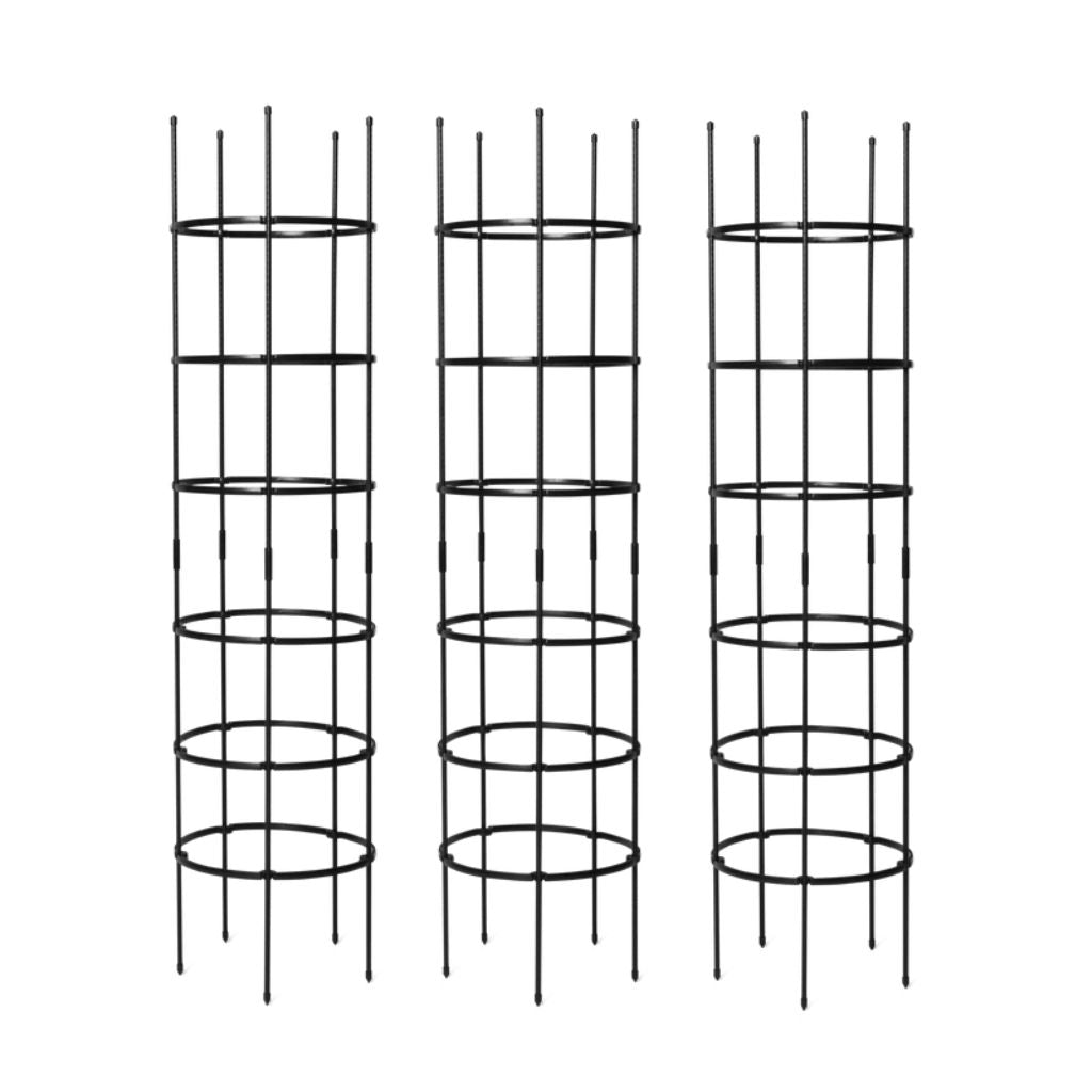 Greenhaus Gardening Tall Tomato Cages Set of 3, Heavy Duty Plant Supports