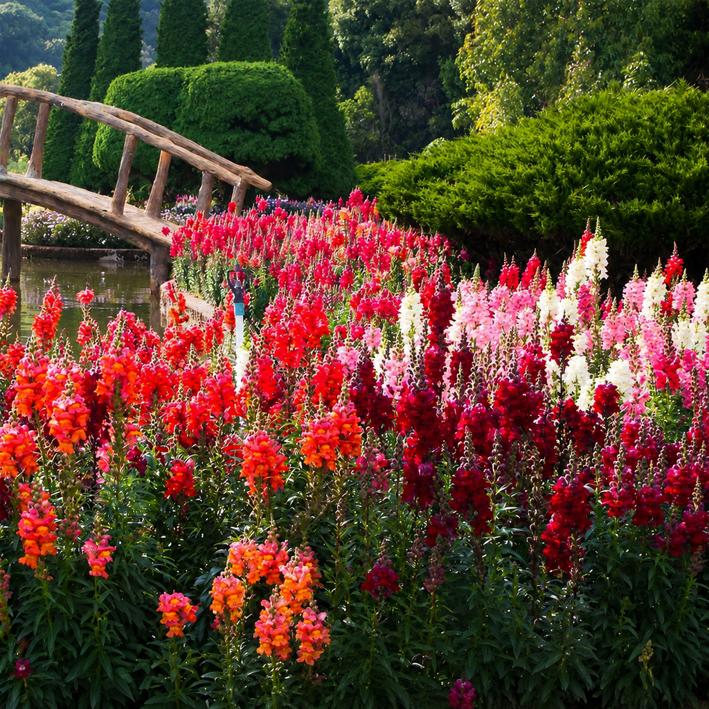 Greenhaus Gardening Snapdragon Seeds Tall Flower Mix for Mass Planting