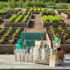 GreenHaus Gardening Complete Gardening Tool Set with Durable Garden Bag