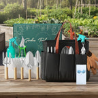 GreenHaus Gardening Complete Gardening Tool Set with Durable Garden Bag
